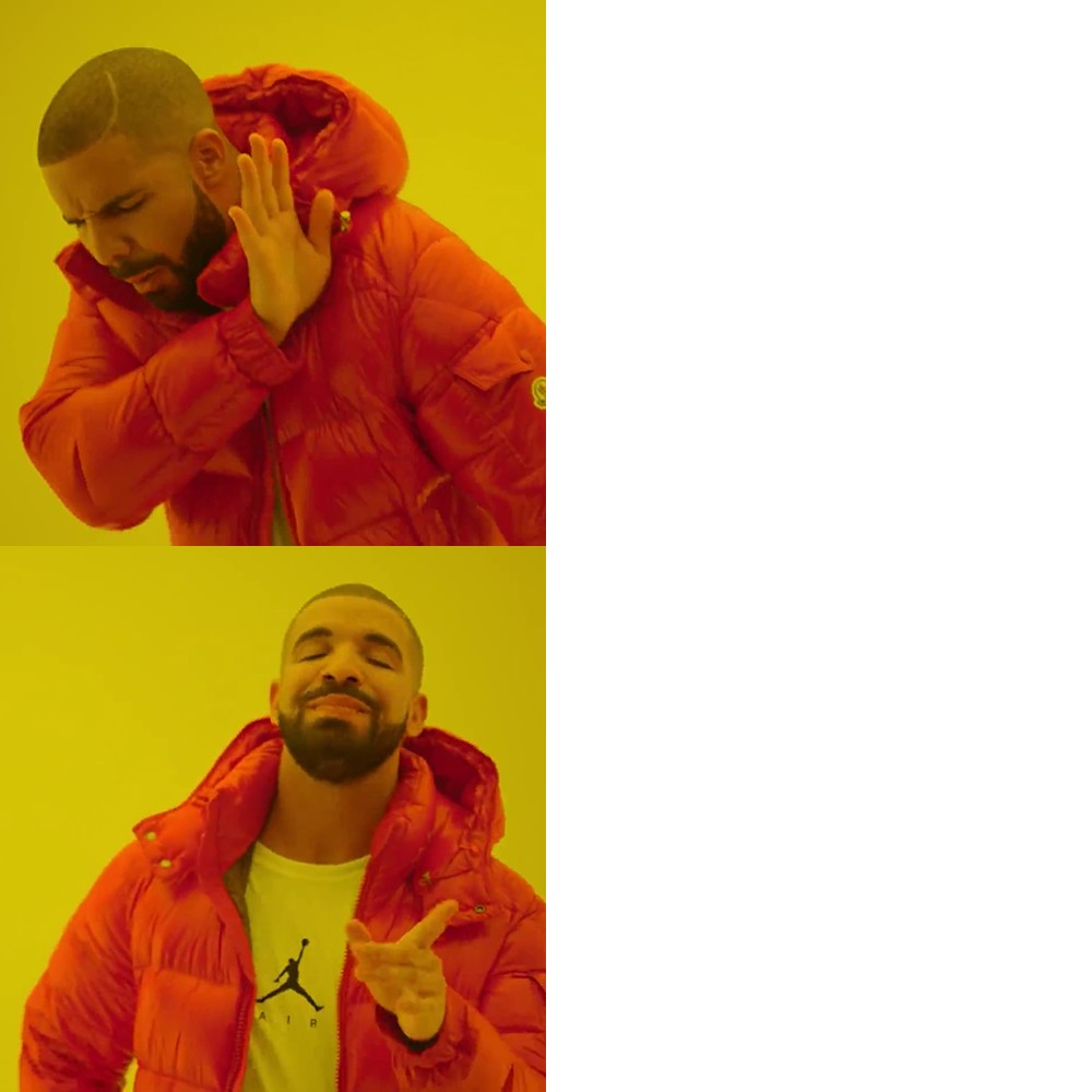 drake meme шаблон
