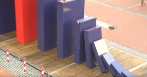 falling stack of dominos gif